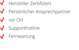 Hersteller-zertifiziert